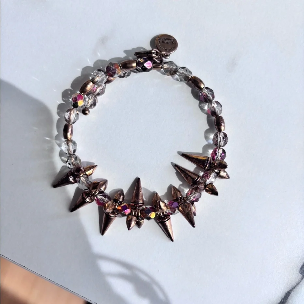 Alex and ani Gold Spike Bracelet